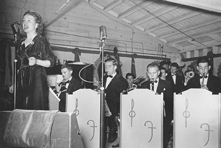 Big band dance near Banning field headquarters, Nov. 1934. 