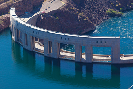 Parker Dam from Lake Havasu
