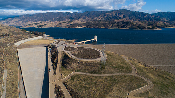 Photo of the State Water Project aqueduct.