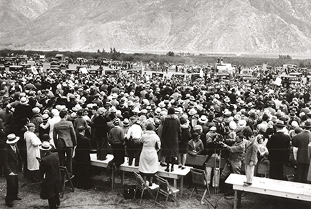 庆祝科罗拉多河渡槽工程开始，卡巴松，1933 年。
