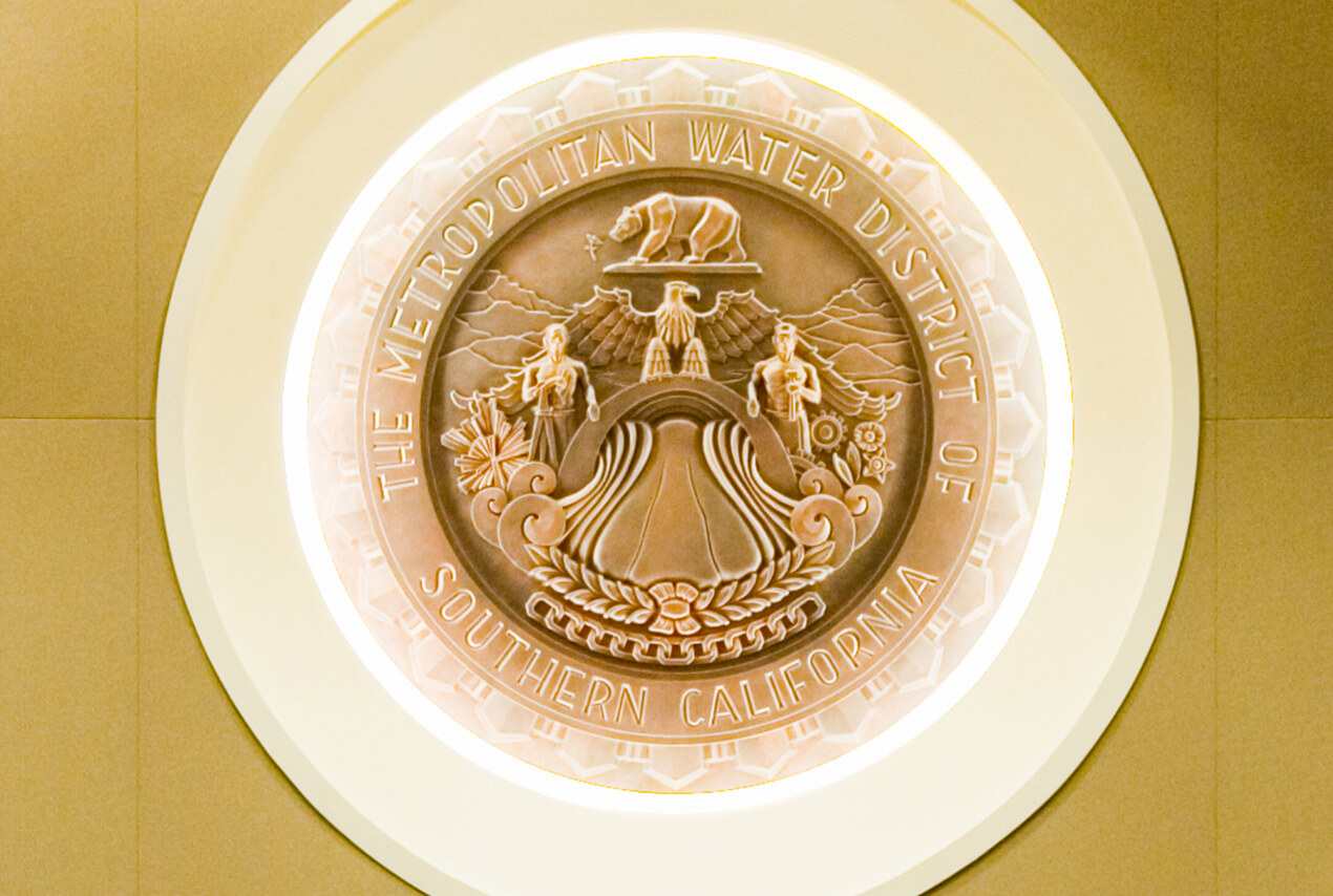 Metropolitan's seal located in the Metropolitan board room