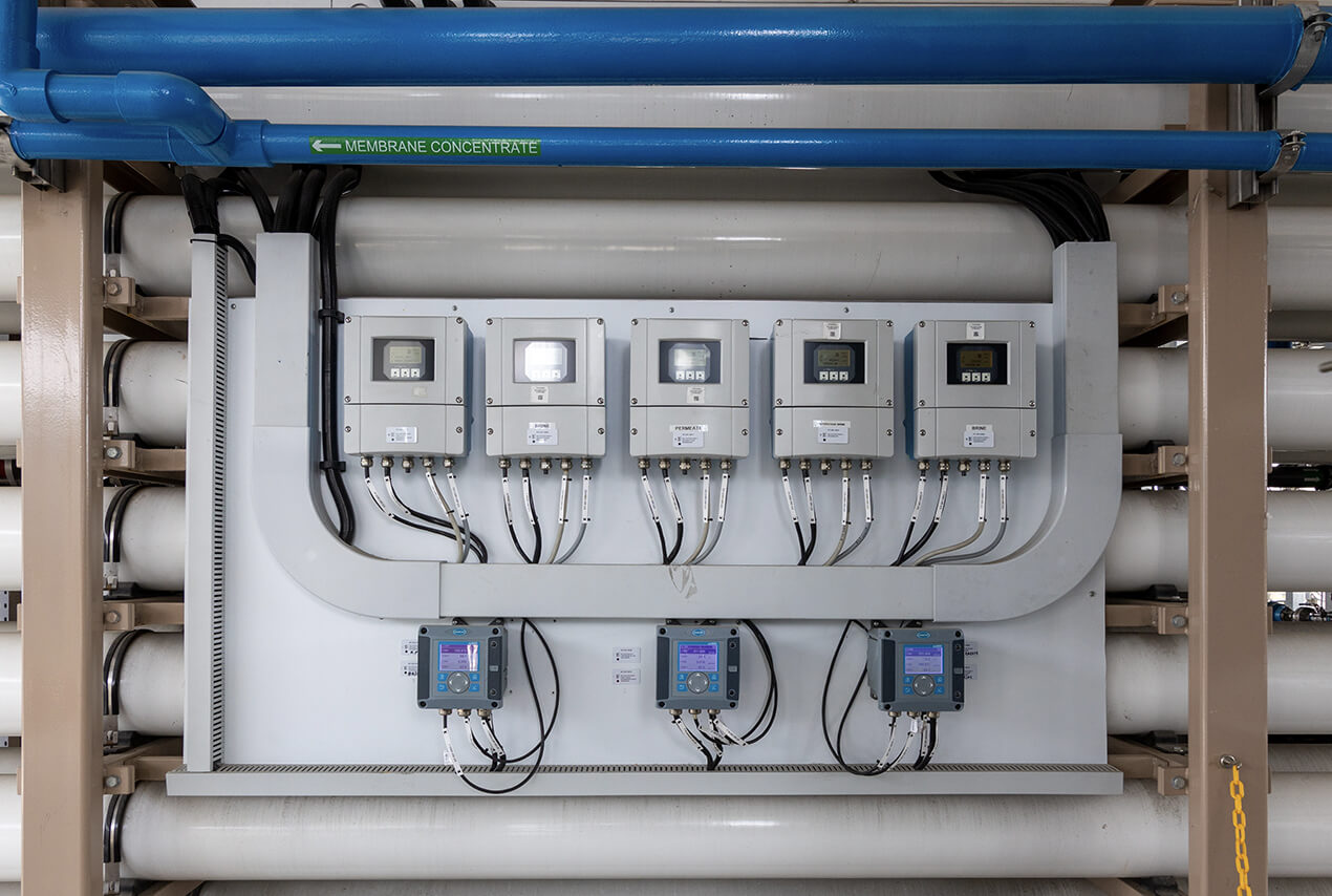 Sensors at a Metropolitan water treatment facility