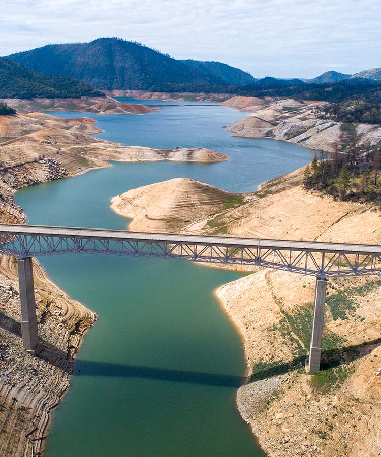 Vista de dron de Oroville