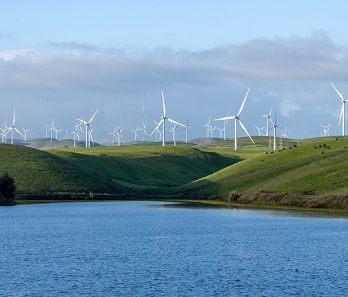 A photo of Bethany Reservoir, which is the preferred alignment of the proposed Delta Conveyance Project.  Photo courtesy of the California Department of Water Resources.