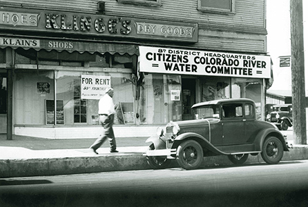 Citizens for Colorado River Water Committee office, Pasadena, 1931.